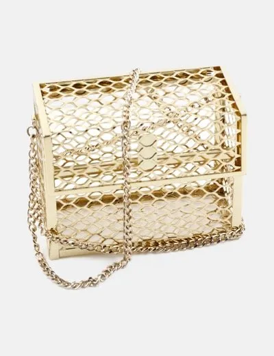 NoName Bolso dorado metálico