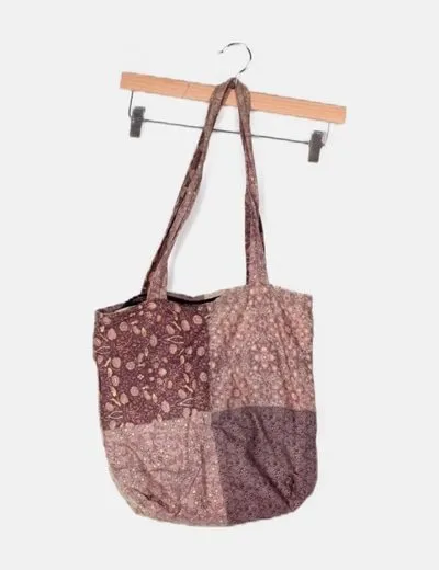 NoName Bolso lila estampado