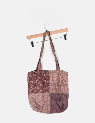 NoName Bolso lila estampado