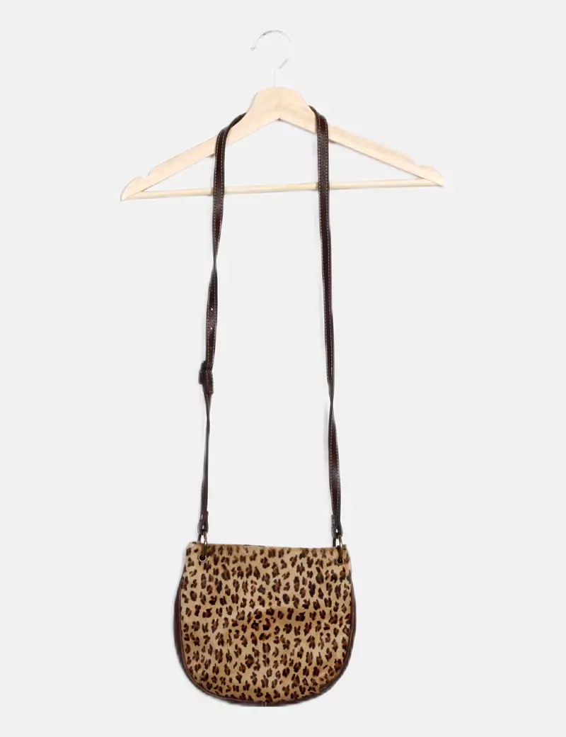 NoName Bolso marrón estampado