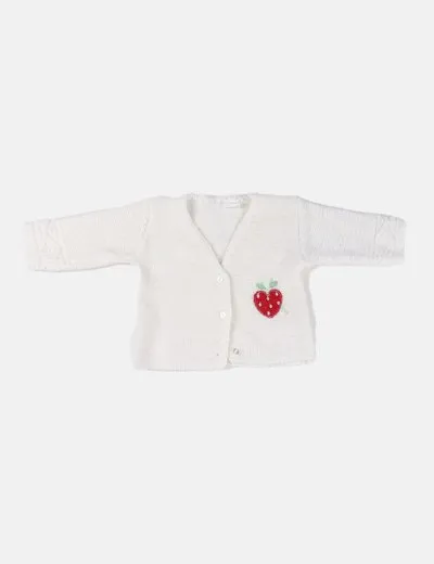NoName Chaqueta de punto blanca