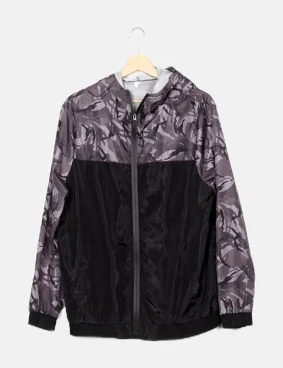 NoName Chaqueta impermeable estampada