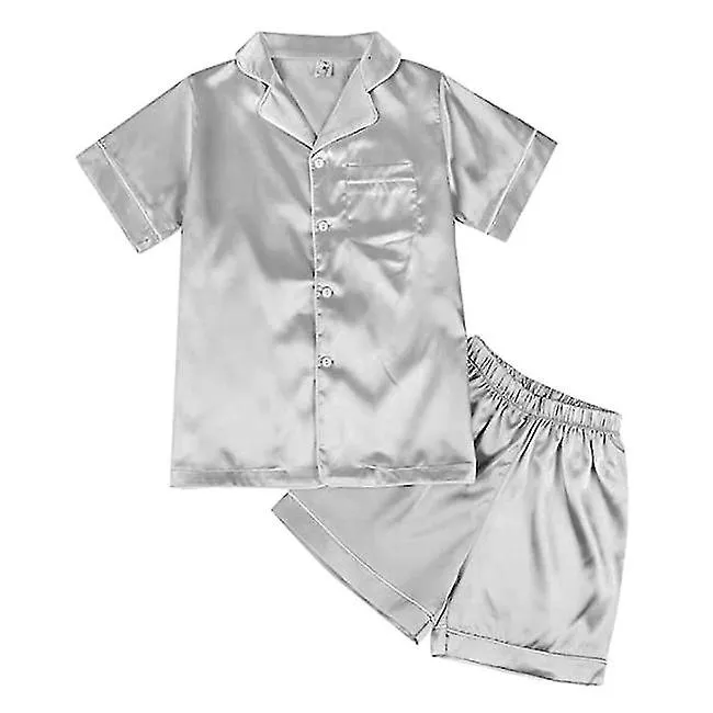 Pajama Set For Kids Silk Pajama Sleepwear