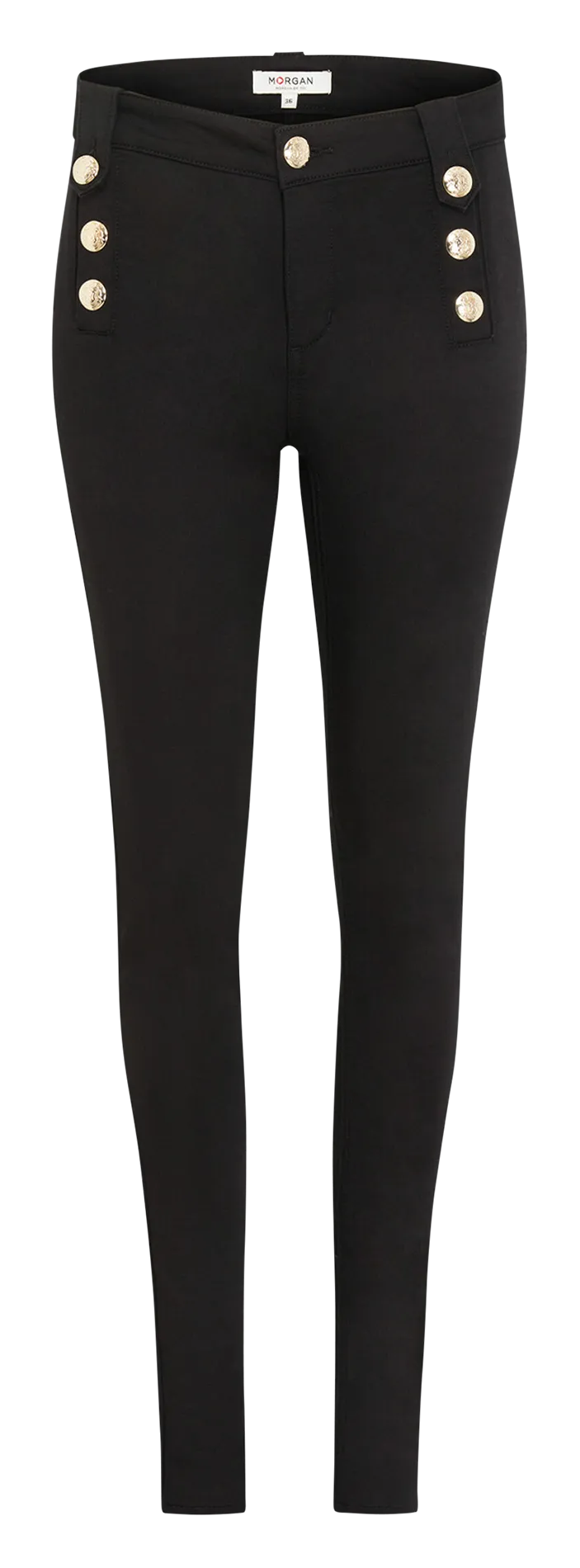 PAME  PANTALóN DE MEZCLA DE ALGODóN SKINNY EN NEGRO