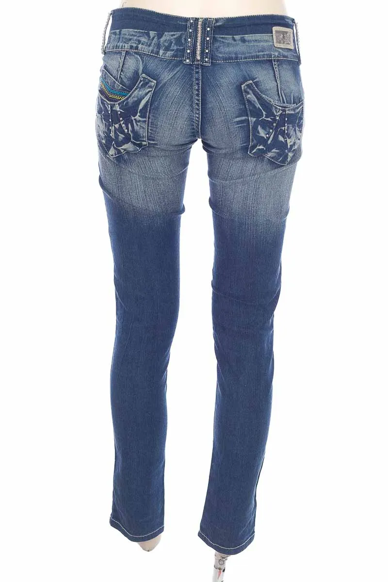 PANTALóN COLOR AZUL  FORYON JEANS