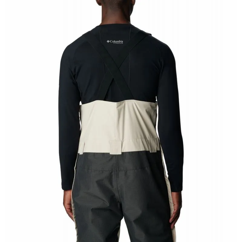 Pantalón con peto para hombre Columbia Highland Summit (Piedra oscura, Negro)