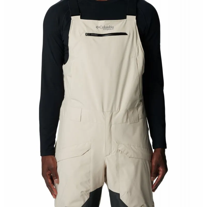 Pantalón con peto para hombre Columbia Highland Summit (Piedra oscura, Negro)