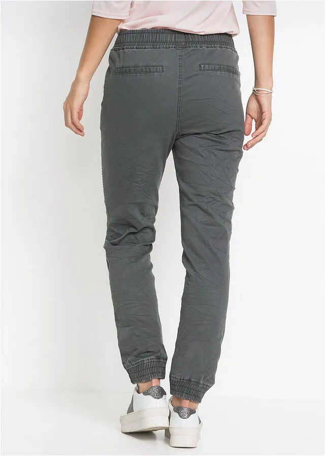 Pantalón de aspecto casual Gris oscuro usado