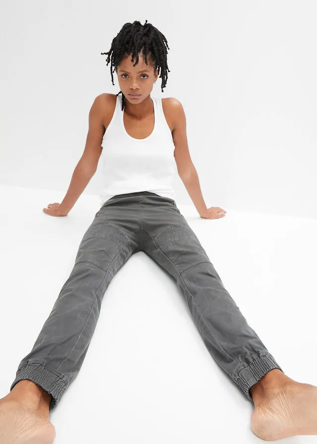Pantalón de aspecto casual Gris oscuro usado