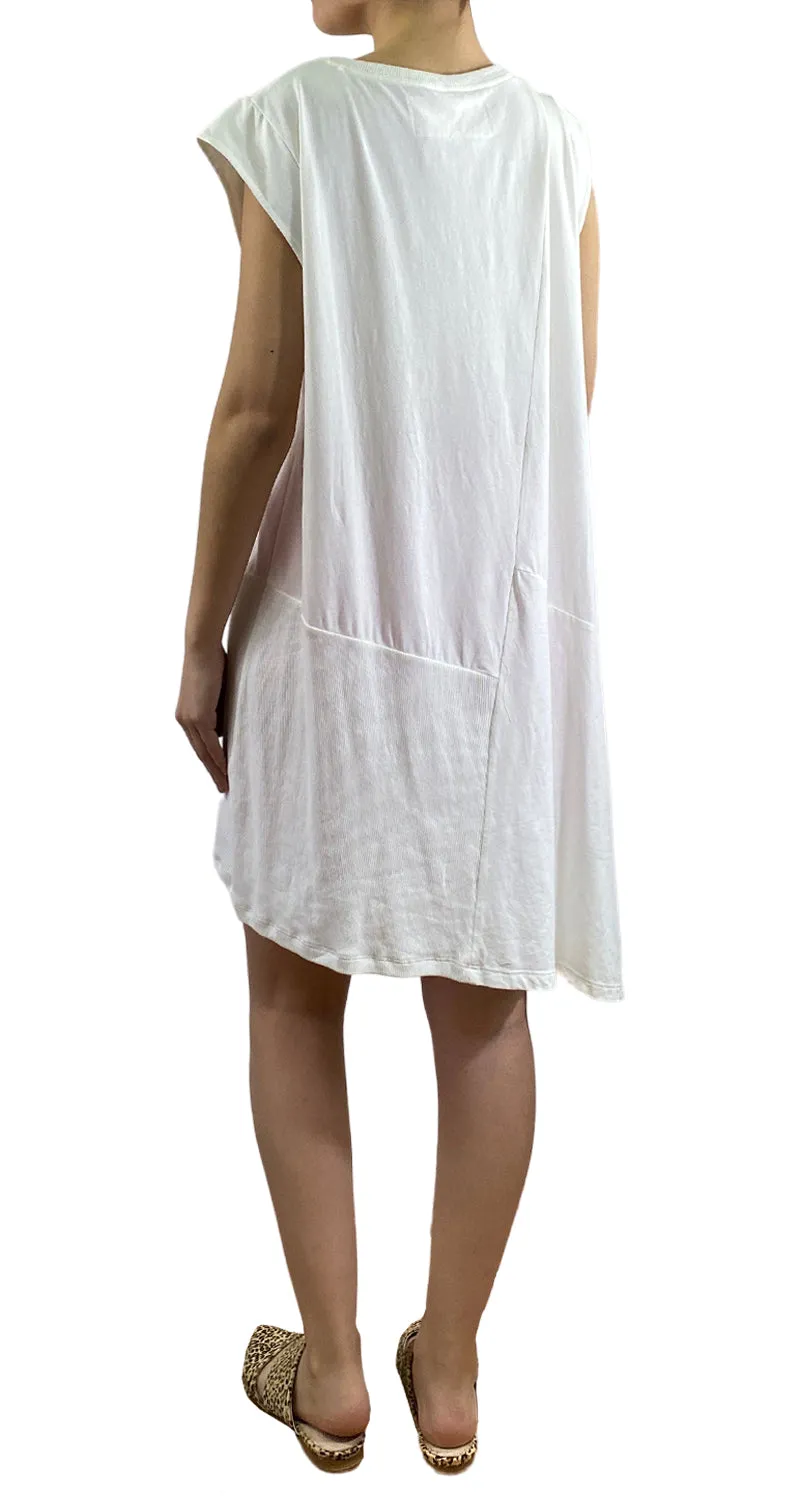 PAS DENOM Polera Larga Blanca