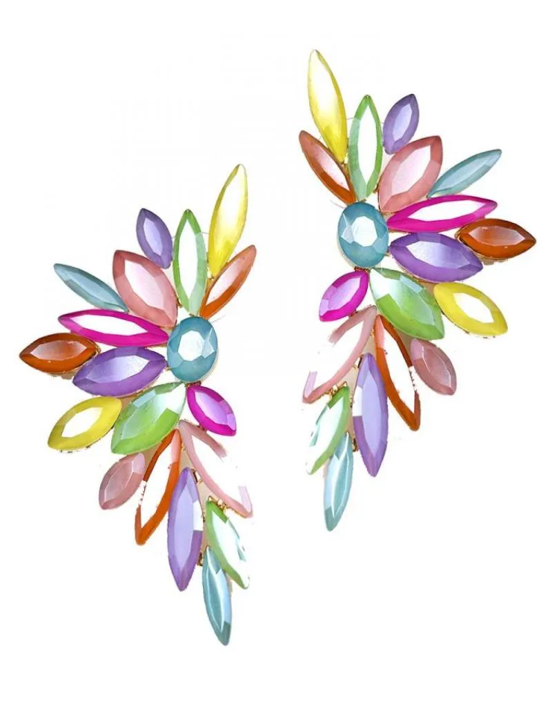 PENDIENTES MUJER MULTICOLOR ACTUAL DISEÑO PARA INVITADAS DE BODA