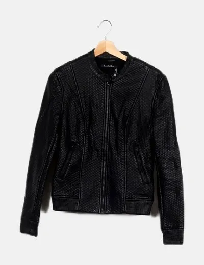 Pepe Jeans Chaqueta biker negra polipiel