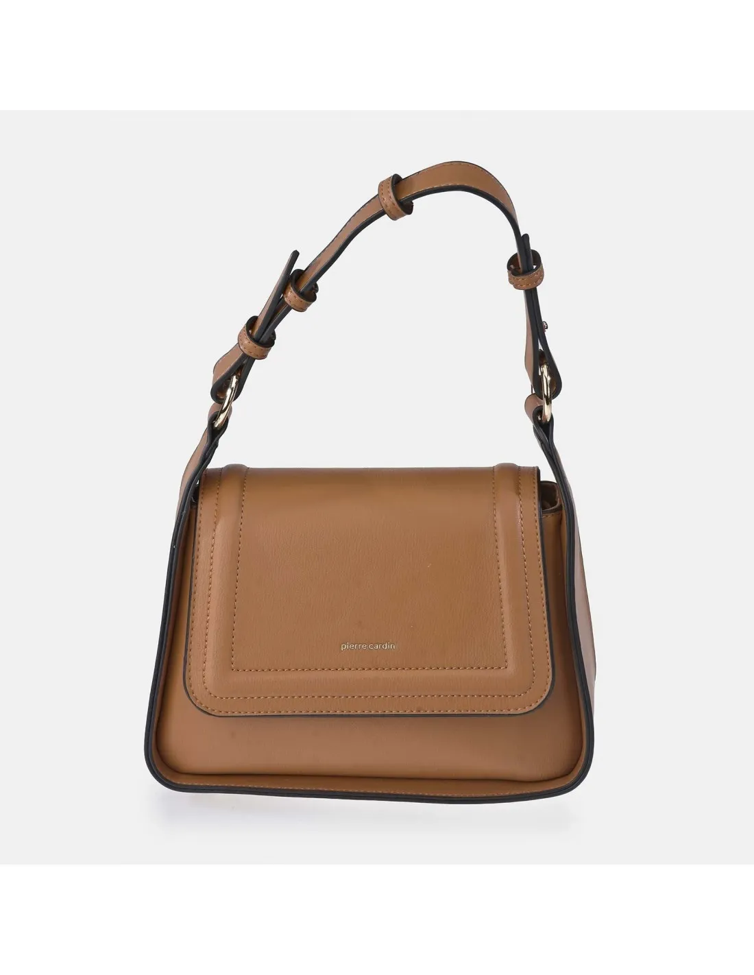 PIERRE CARDIN bolso bandolera con asa de mano y solapa sintético