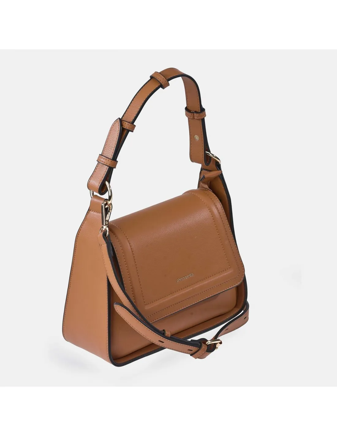 PIERRE CARDIN bolso bandolera con asa de mano y solapa sintético