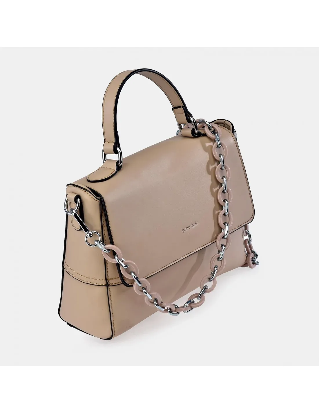 PIERRE CARDIN Bolso de mano para mujer símil piel y piel Napa