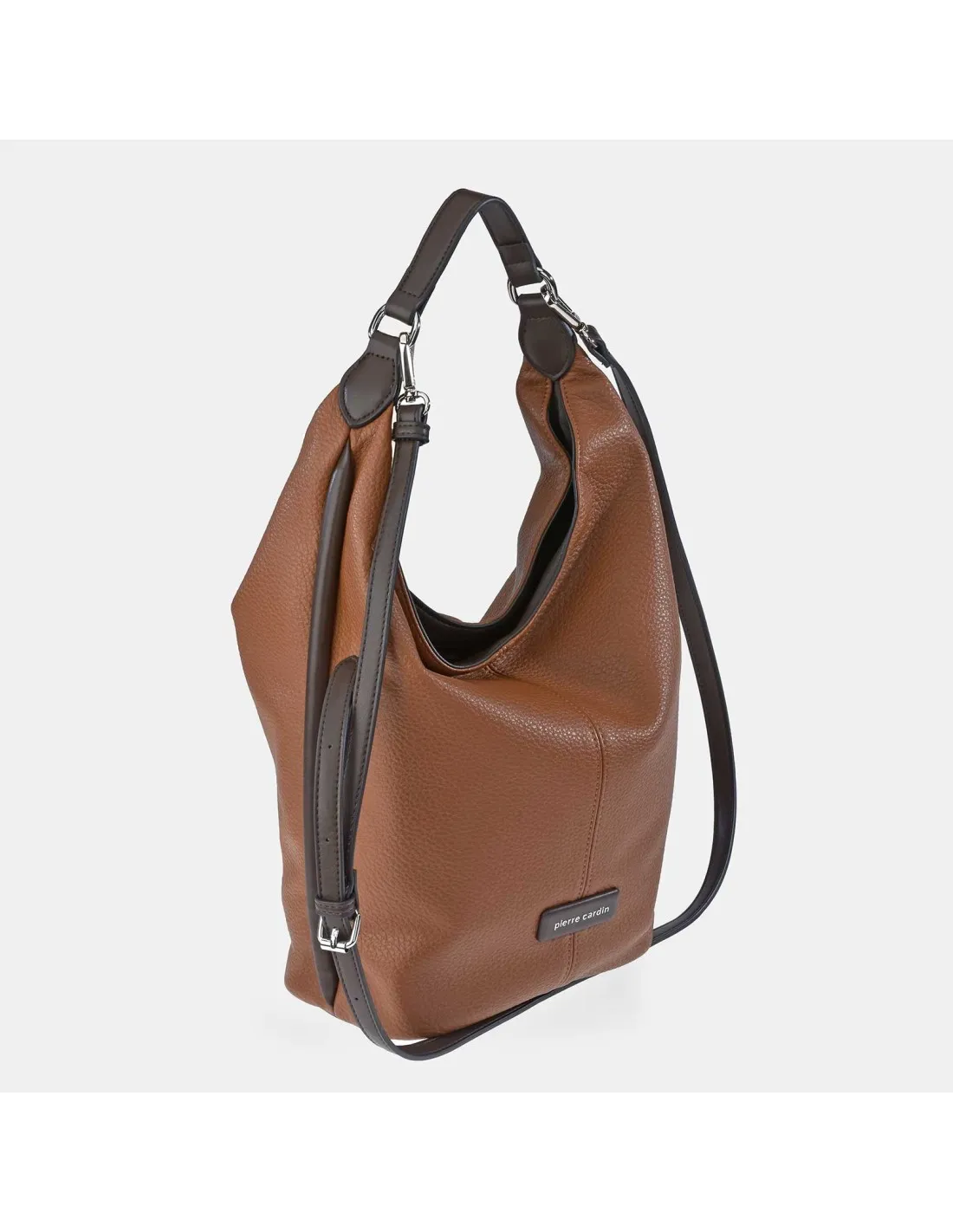 PIERRE CARDIN bolso tote en piel combinada