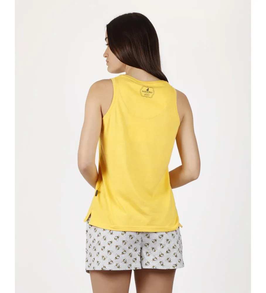 Pijama Tirantes Honeycomb para Mujer
