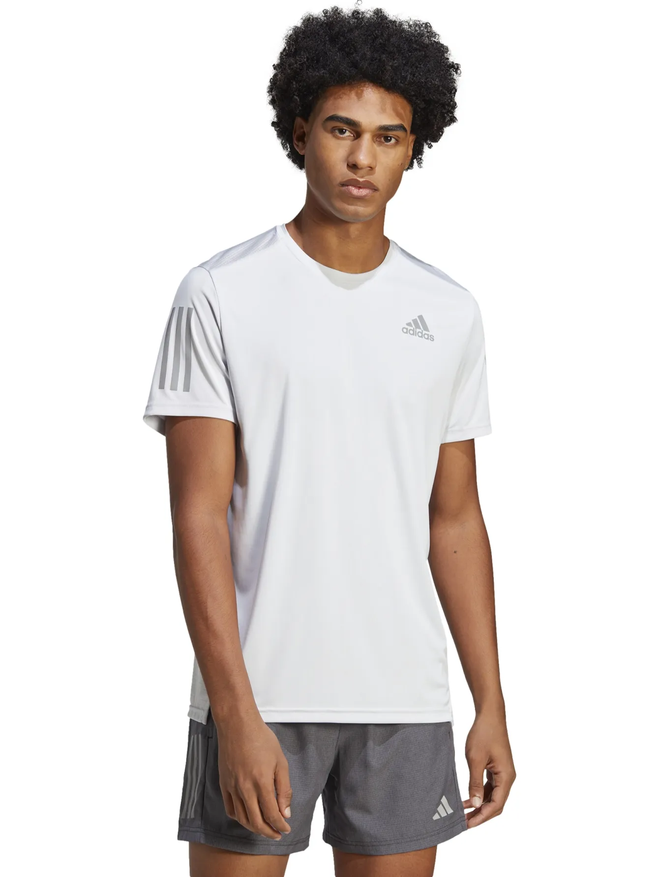 Playera Adidas Own The Run Blanco Para Hombre