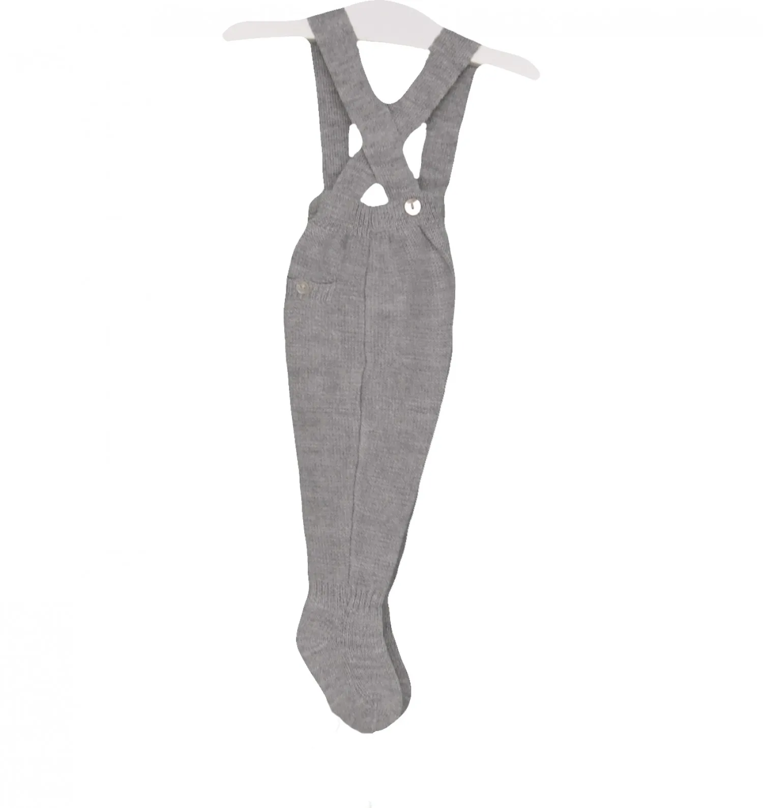 Polaina de punto unisex con tirantes. tres colores