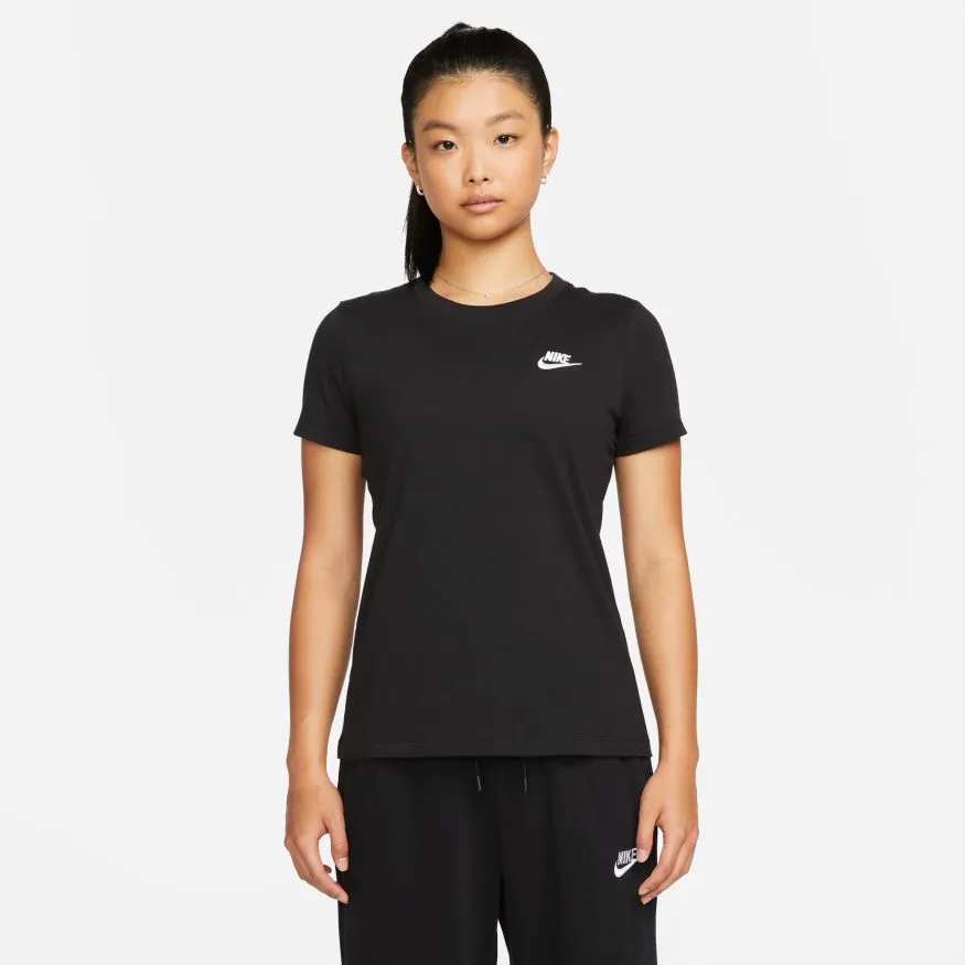 Polera Urbana Mujer Nike Sportswear Club Negra