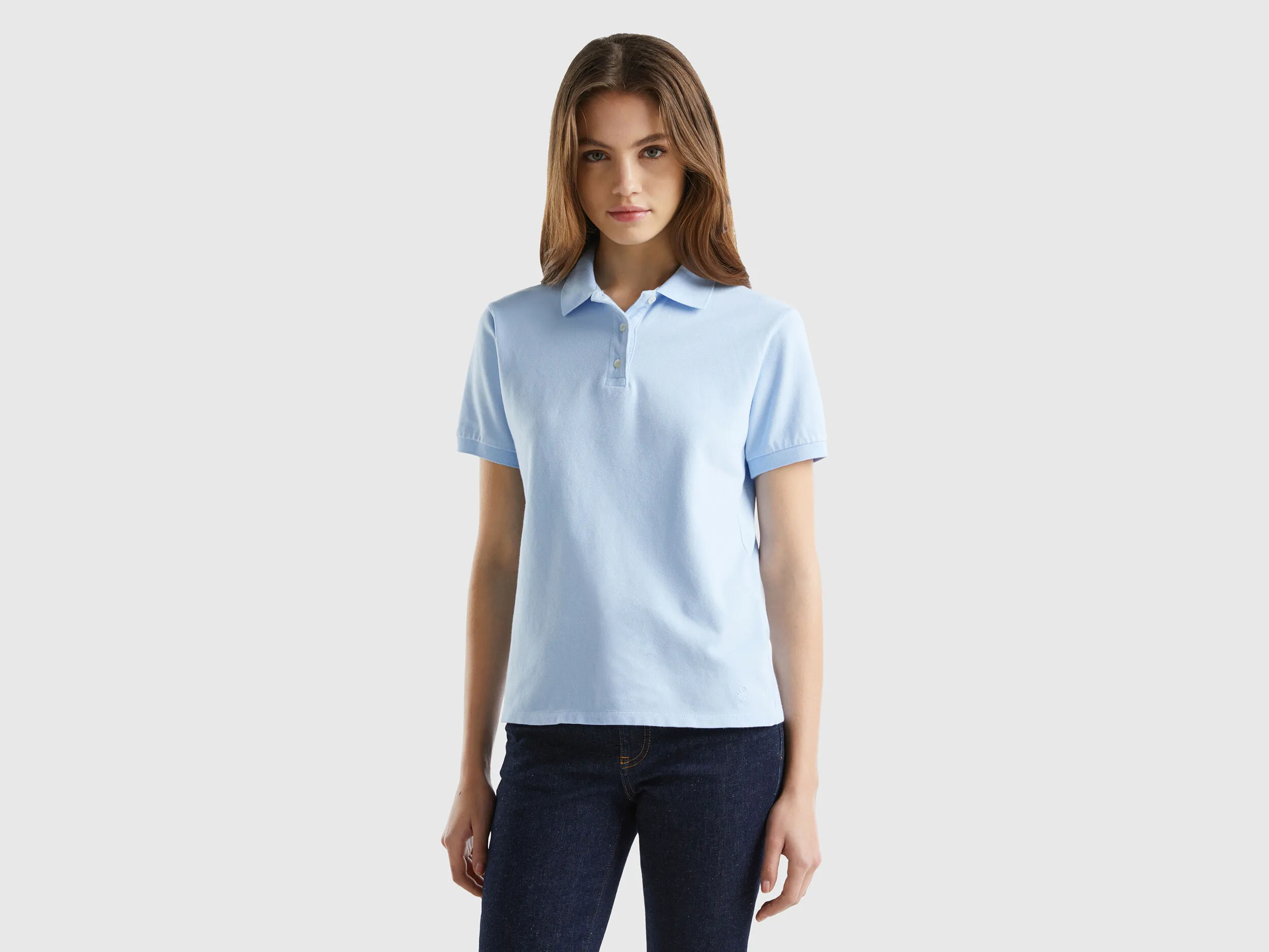 Polo de algodón orgánico elástico