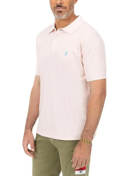 Polo El Pulpo Basic Rosa Para Hombre