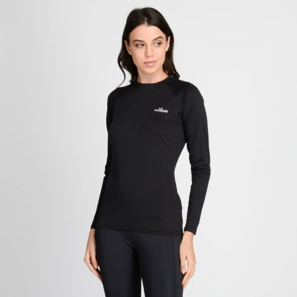 Primera Capa Entrenamiento Mujer La Tournee First Layer Top Negra