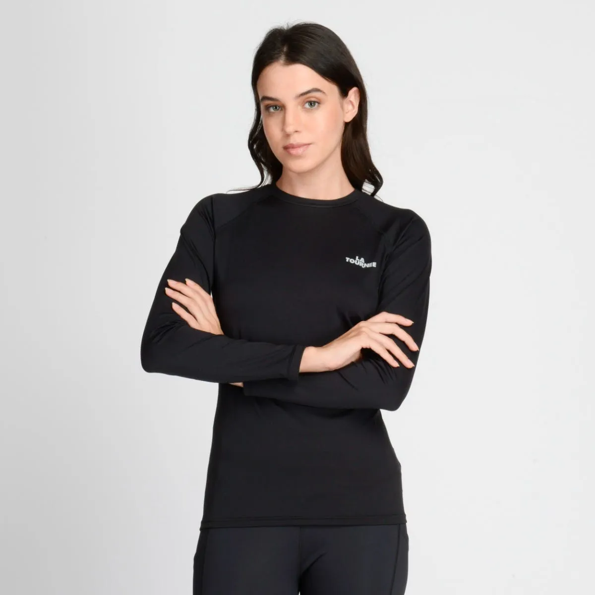 Primera Capa Entrenamiento Mujer La Tournee First Layer Top Negra