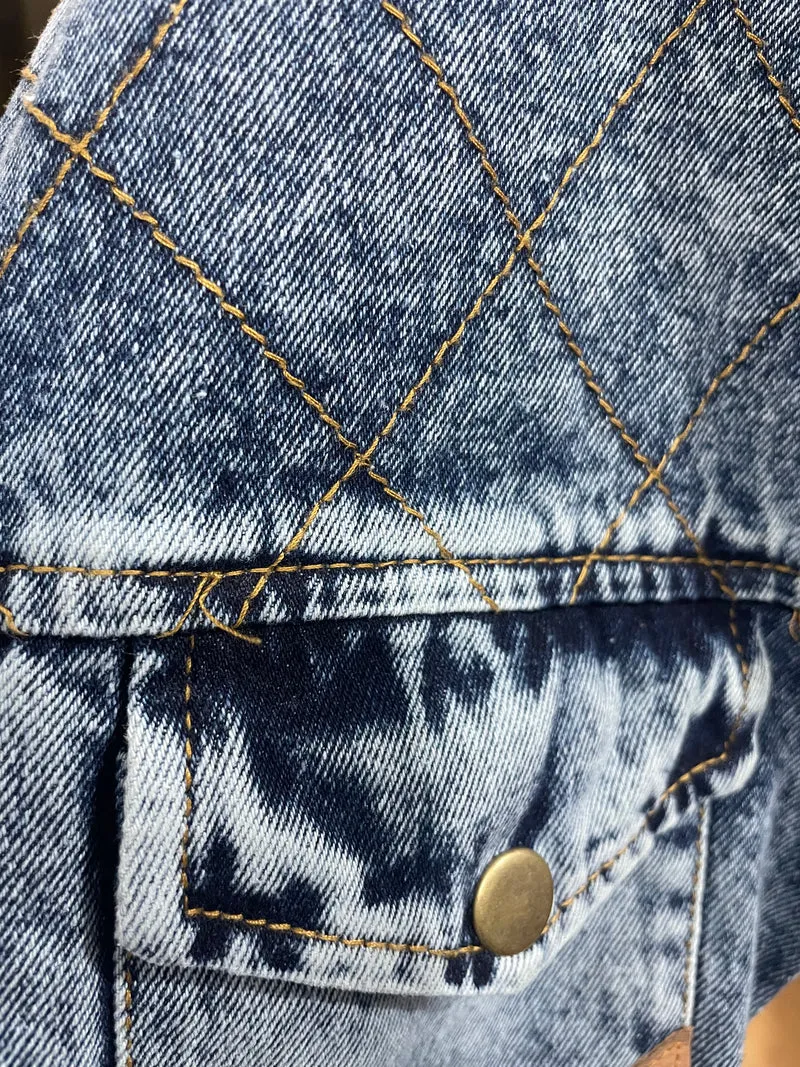PUA CHAQUETONERÍA Chaqueta Larga Denim