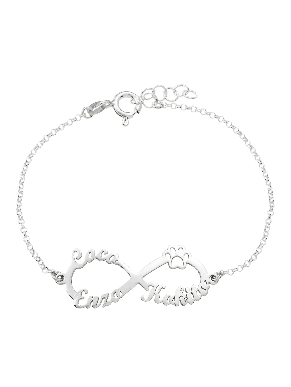 Pulsera Infinito Personalizada Huella