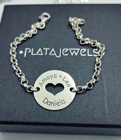 Pulsera Nombres Corazón