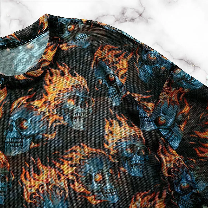 Remeron Tul Skull Flame