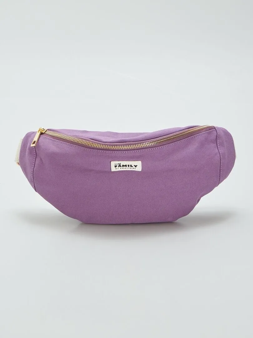 RIñONERA 'MY FAMILY MY EVERYTHING'  PURPURA