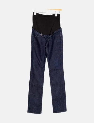Salsa Jeans Pantalón azul denim premamá