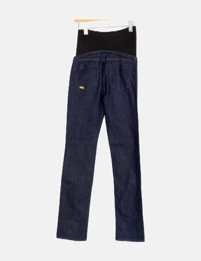 Salsa Jeans Pantalón azul denim premamá