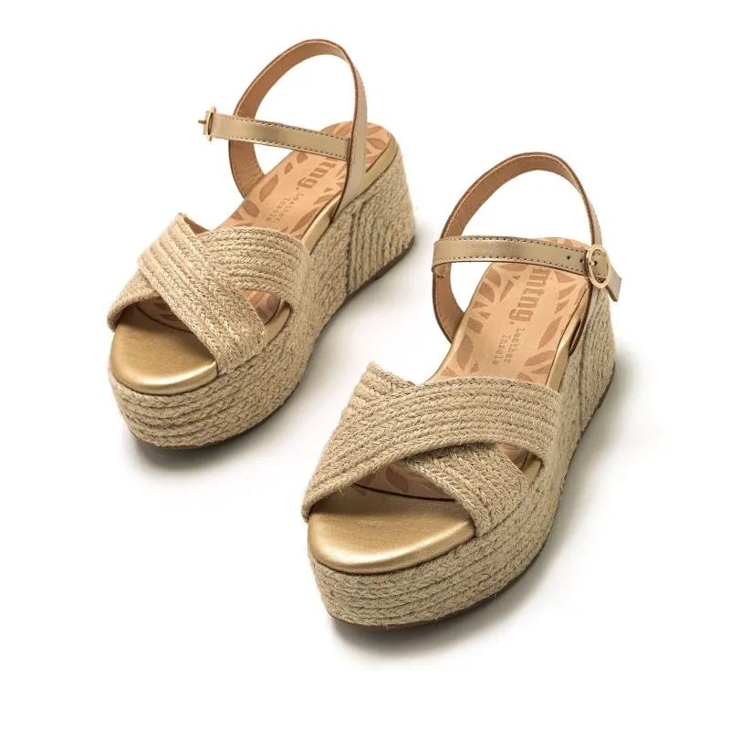 Sandalias Casual de Mujer MTNG AMAD Beige 56641