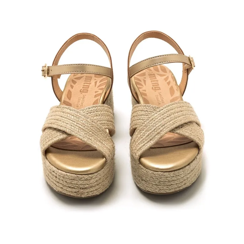 Sandalias Casual de Mujer MTNG AMAD Beige 56641