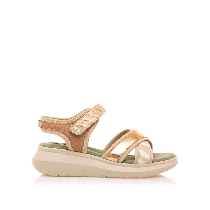 Sandalias Casual de Mujer MTNG COTTON Naranja 56224