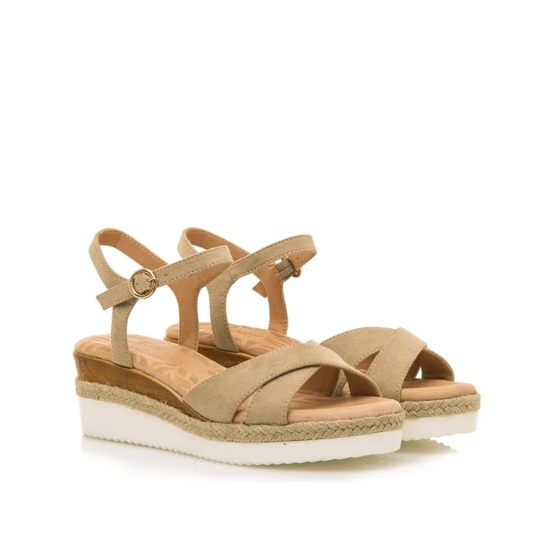 Sandalias Casual de Mujer MTNG ELIF Beige 56933