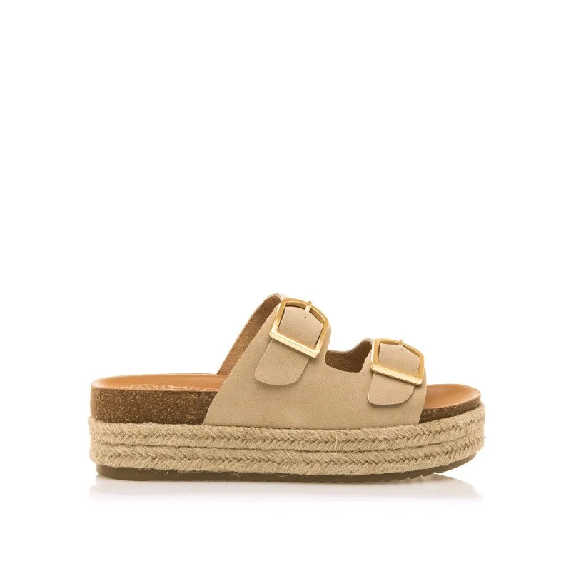 Sandalias Casual de Mujer MTNG PERLA Beige 57068