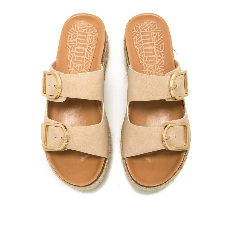 Sandalias Casual de Mujer MTNG PERLA Beige 57068