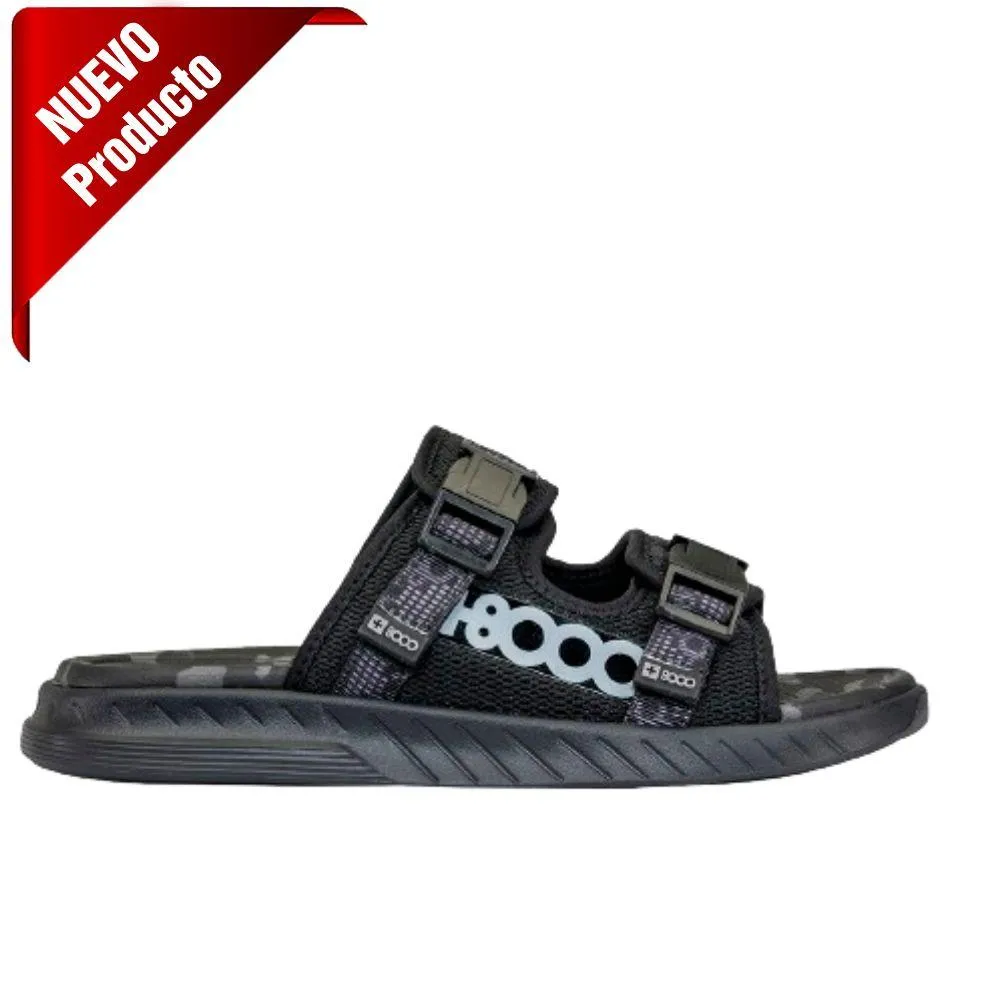SANDALIAS TREKKING HOMBRE +8000 TORAK. Negro