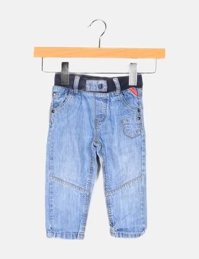 Sfera Jeans denim azul cintura elástica