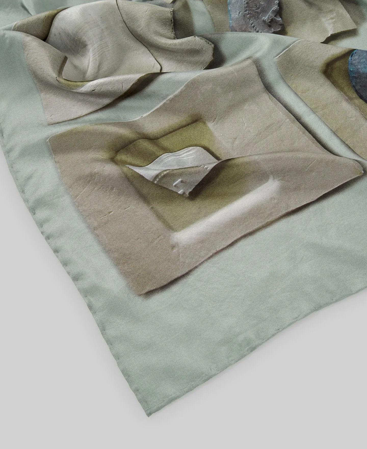 Silk square scarf woman