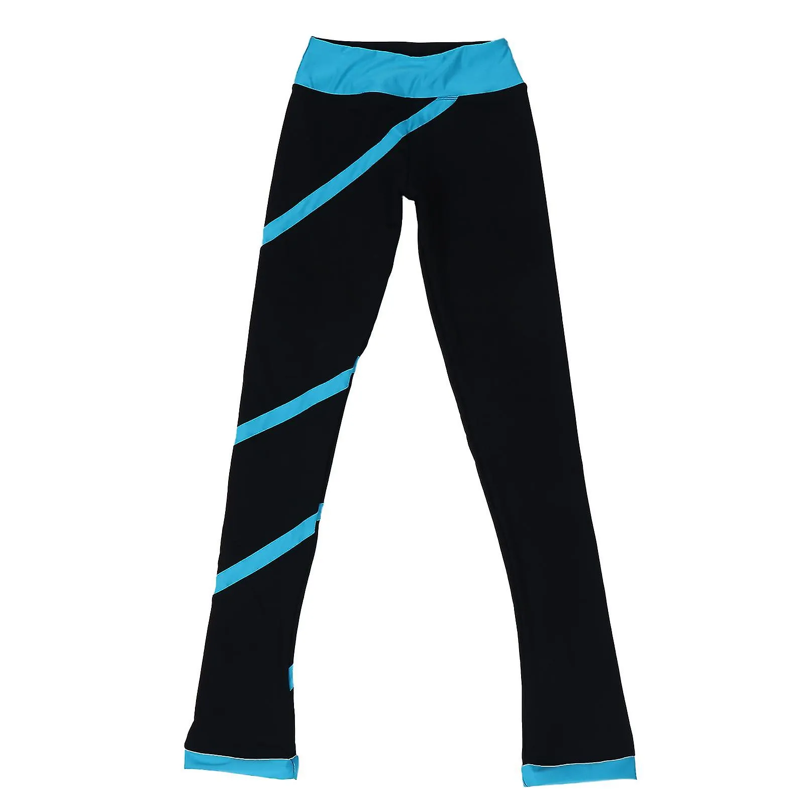 SKATING PANTS WITH SPIRAL STRIP DESIGN FIGURE SKATING TRAINING PANTS FOR WOMENFCY
