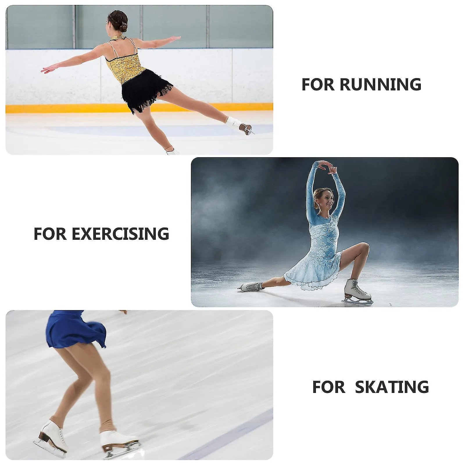 SKATING PANTS WITH SPIRAL STRIP DESIGN FIGURE SKATING TRAINING PANTS FOR WOMENFCY
