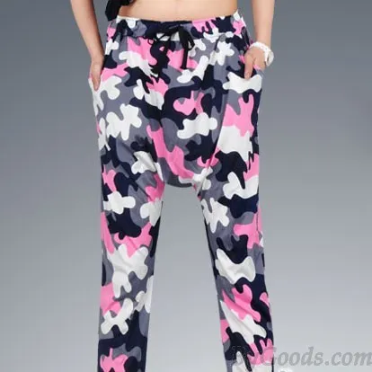 SKULL GEOMETRIC HAREM HIPHOP PANTS/LEGGINGS