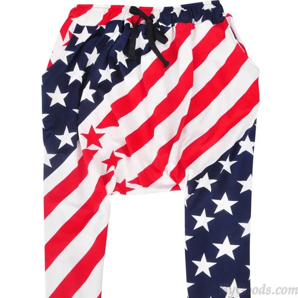 SKULL GEOMETRIC HAREM HIPHOP PANTS/LEGGINGS