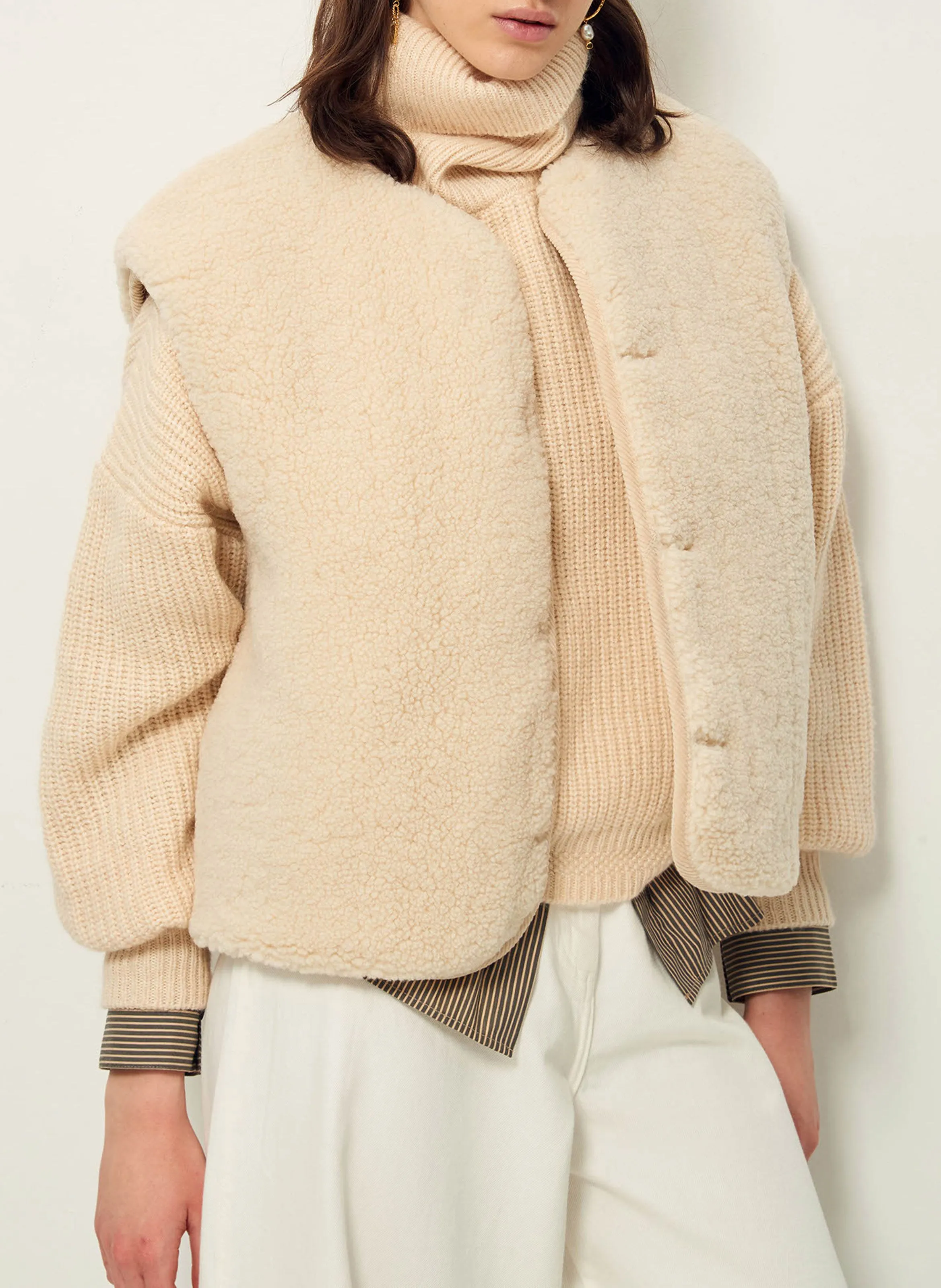 SNOWDONIA  CHAQUETA RECTA REVERSIBLE EN BEIGE