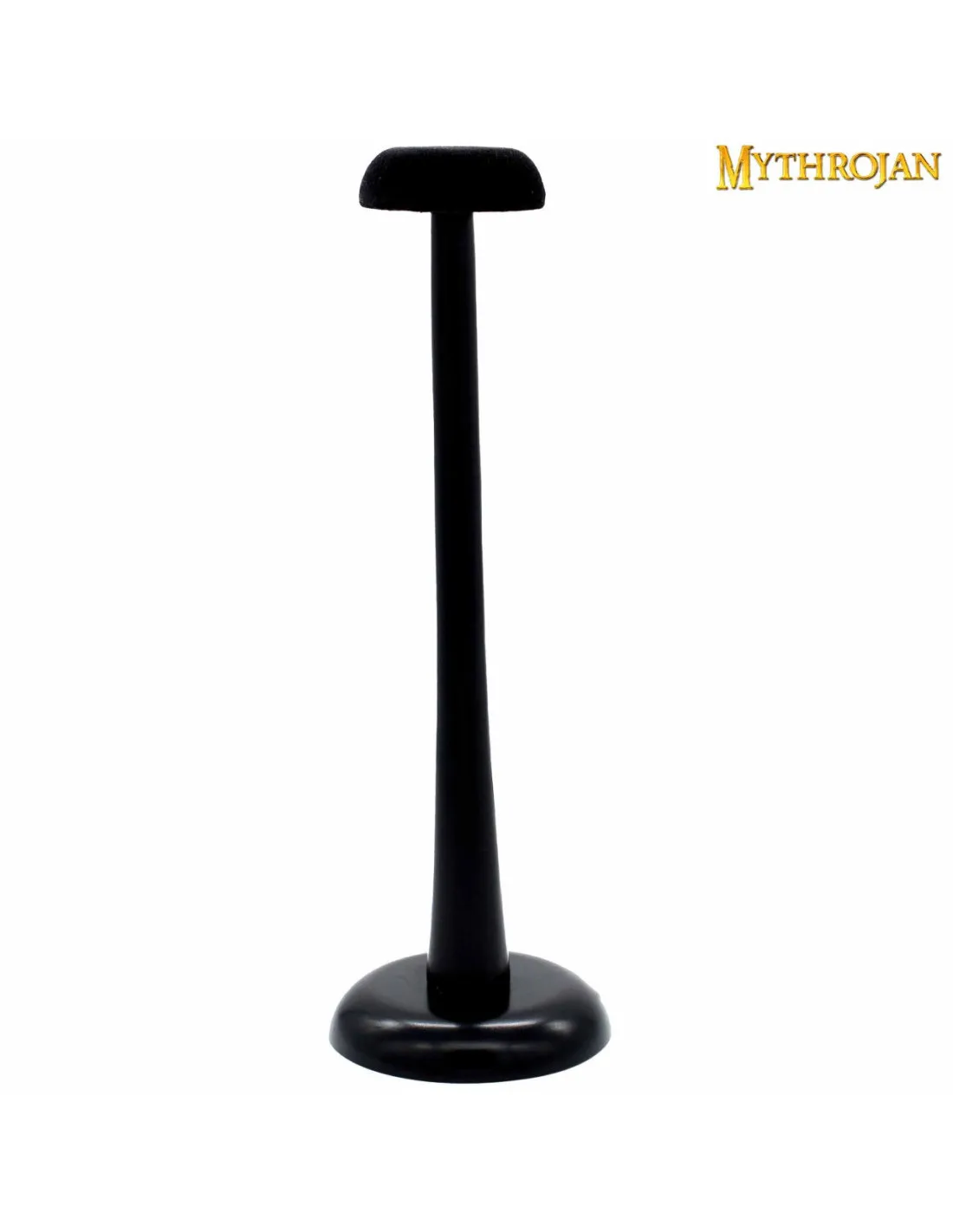 Soporte de exhibición para cascos en madera negra